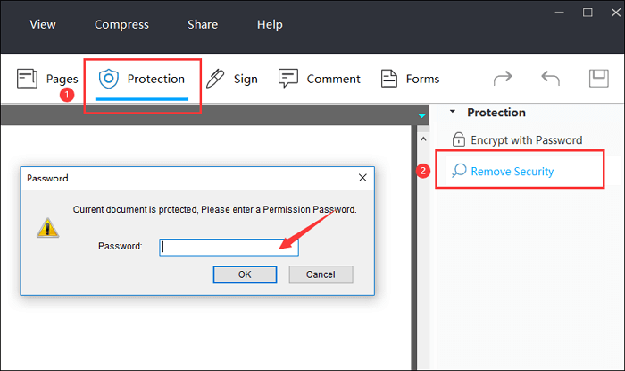 eliminar contraseña de pdf
